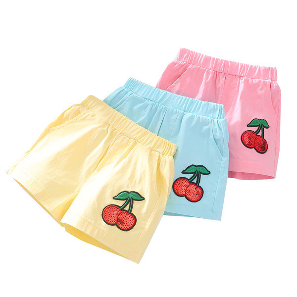 Gyermek rövidnadrág lányoknak három színben, flitterekkel