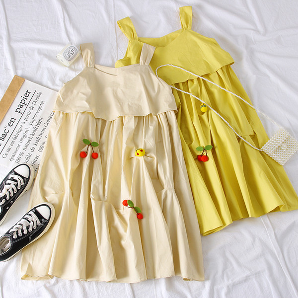 Rochie moderna de dama in patru culori cu bretele