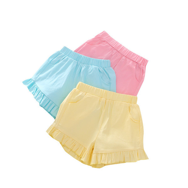 Gyerek rövidnadrág lányoknak három színben zsebbel