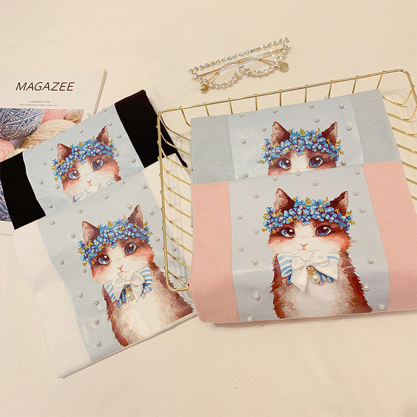 Női alkalmi póló rátéttel, négy színben