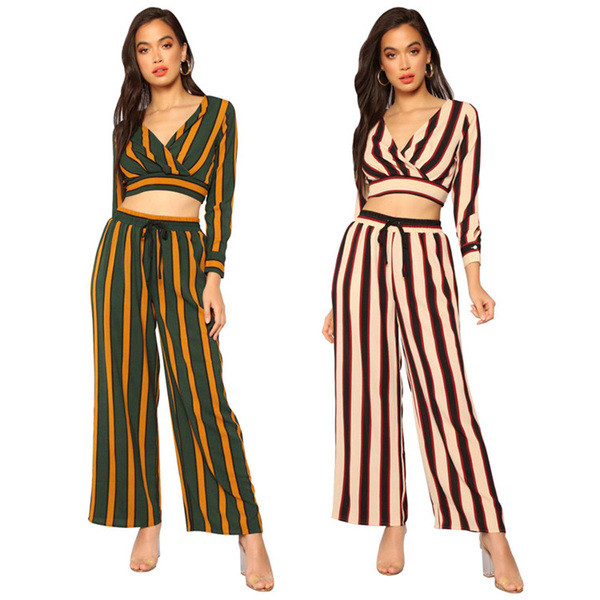 Csíkos női szett két színben