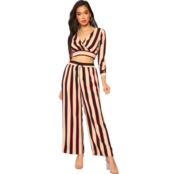 Csíkos női szett két színben