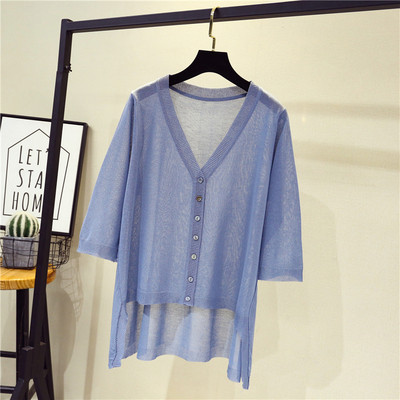 Vesta dama primavara model asimetric cu maneci 3/4 in mai multe culori