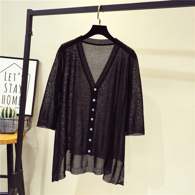 Vesta dama primavara model asimetric cu maneci 3/4 in mai multe culori