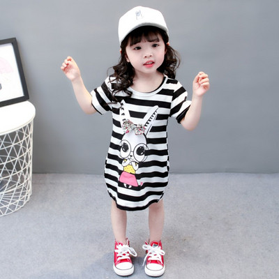 Modern gyerektunika három színben rátéttel és 3D elemmel