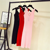 Stílusos női ruha Vékony modell cipzárral több színben