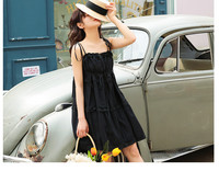 Rochie de vara cu bretele de culoare neagra