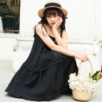 Rochie de vara cu bretele de culoare neagra