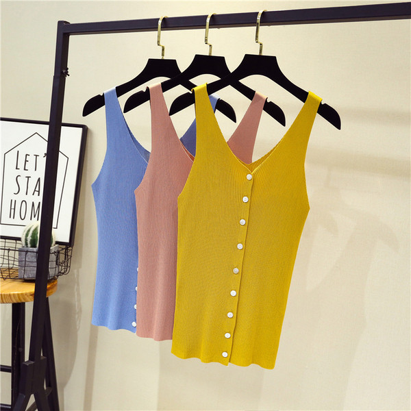 Maiou elegant de damă cu nasturi în mai multe culori