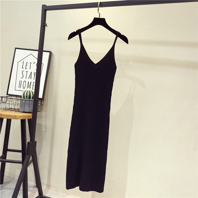 Κομψό γυναικείο φόρεμα Λεπτό μοντέλο με λεπτούς ιμάντες σε μαύρο, κόκκινο και καφέ χρώμα