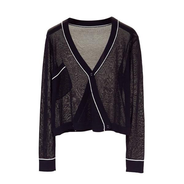 Vékony női mellény fehér és fekete színben