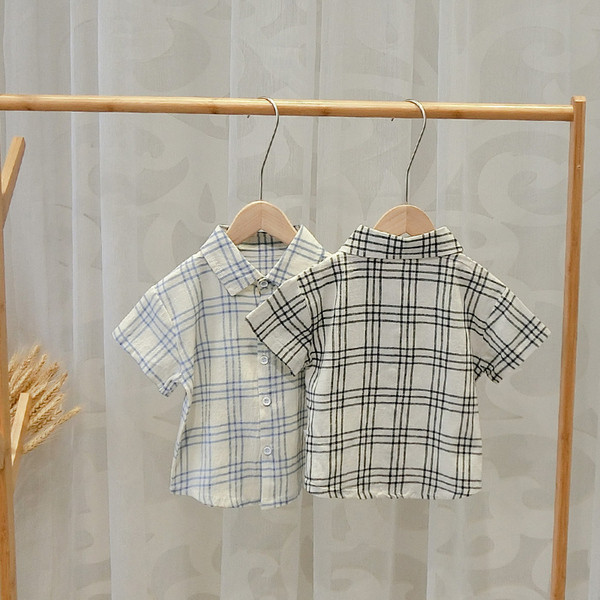Gyermek kockás ing két színben fiúknak