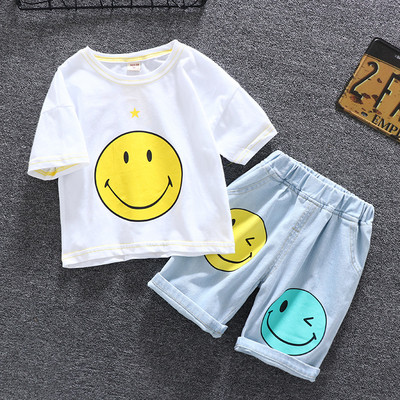 Set pentru copii modern pentru baieti in doua culori cu aplicatie