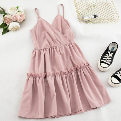 Nyári női ruha vékony pántokkal szabott modell több színben