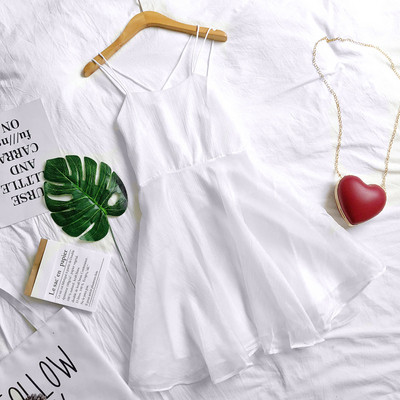 Elegáns női ruha vékony pántokkal, öt színnel