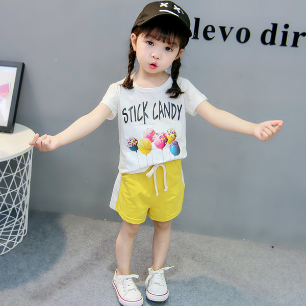 Piros és sárga gyerekkészlet lányoknak