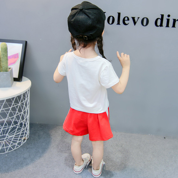 Piros és sárga gyerekkészlet lányoknak