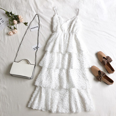 Alkalmi női ruha pántokkal, négy színben