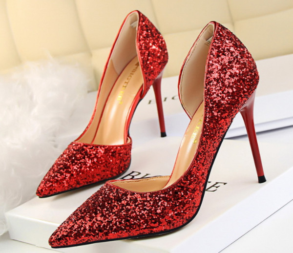 Alkalmi cipő brokáttal, több színben