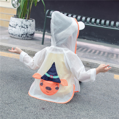 Gyerek tavaszi kabát fehér és rózsaszín színben - lányoknak