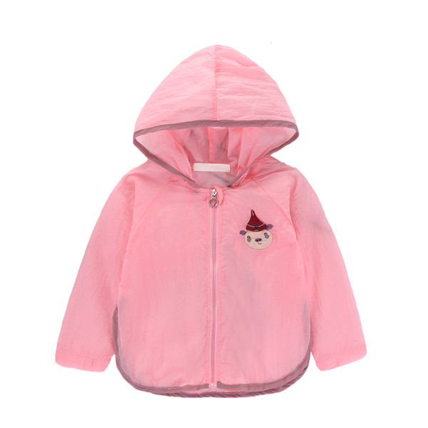 Gyerek tavaszi kabát fehér és rózsaszín színben - lányoknak