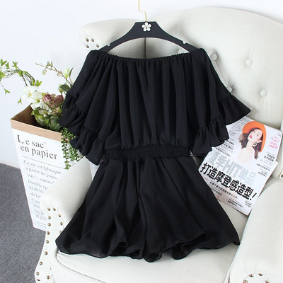 Μοντέρνα γυναικεία ολόσωμη φόρμα με κοντό μανίκι σε τέσσερα χρώματα