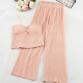 Set de damă din două părți maiou și pantaloni în patru culori