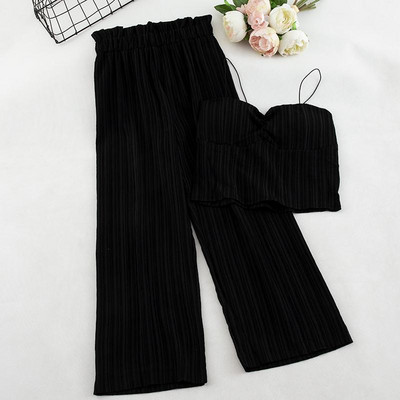 Set de damă din două părți maiou și pantaloni în patru culori