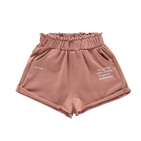 Gyermek rövidnadrág két színben felirattal - lányoknak