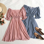 Alkalmi női ruha 3/4 ujjal, négy színben