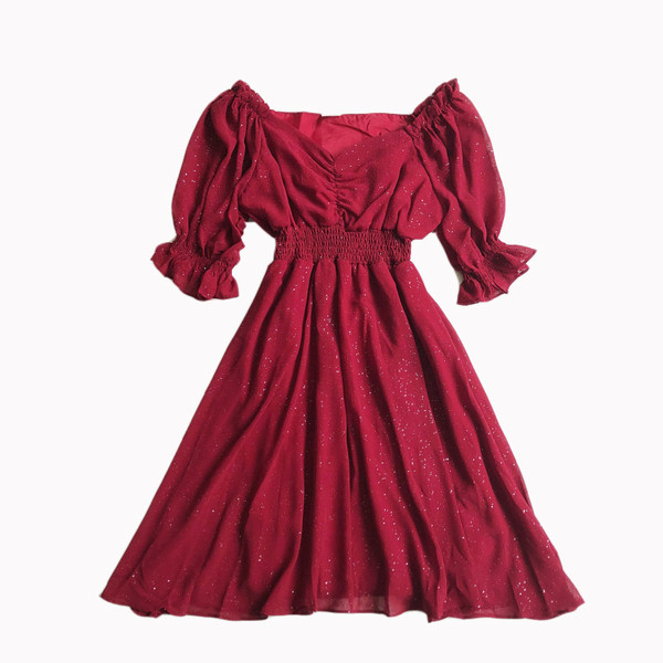 Alkalmi női ruha 3/4 ujjal, négy színben