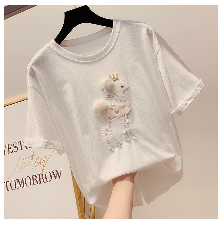 Női póló 3D elemmel több színben