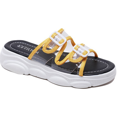 Modern női papucs szilikon pánttal, három színben