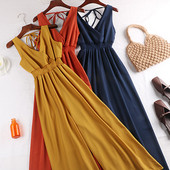 Modern női hosszú ruha többféle színben