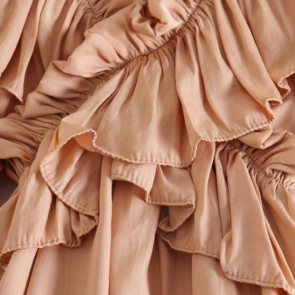 Stílusos női ruha V-nyakkal több színben