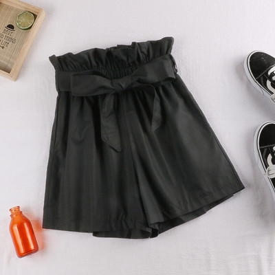 Pantaloni scurti de dama cu talie inalta in mai multe culori