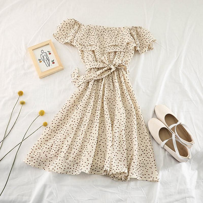 Rochie de vara dama cu maneci cazute in mai multe culori