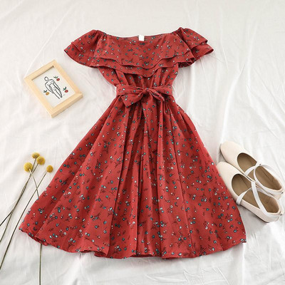 Rochie de vara dama cu maneci cazute in mai multe culori