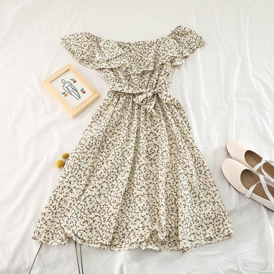 Rochie de vara dama cu maneci cazute in mai multe culori