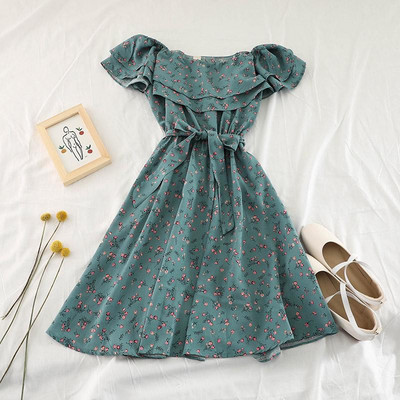 Rochie de vara dama cu maneci cazute in mai multe culori