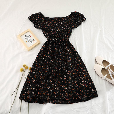 Rochie de vara dama cu maneci cazute in mai multe culori