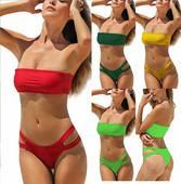 Stílusos női fürdőruha két részből, több színben