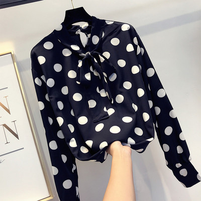 Stílusos női pöttyös ing négy színben