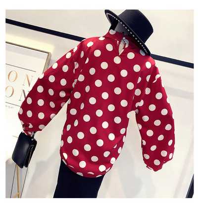 Stílusos női pöttyös ing négy színben