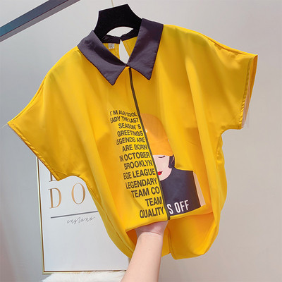 Καθημερινή γυναικεία μπλούζα με πολύχρωμη εφαρμογή σε διάφορα χρώματα