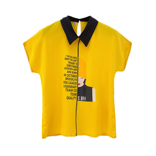 Καθημερινή γυναικεία μπλούζα με πολύχρωμη εφαρμογή σε διάφορα χρώματα