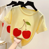 Női alkalmi póló három színben hímzéssel