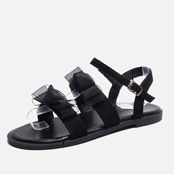 Női alkalmi szandál két színben 3D elemmel