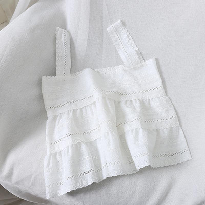 Modern női felső, vastag pántokkal, fehér és bézs színben