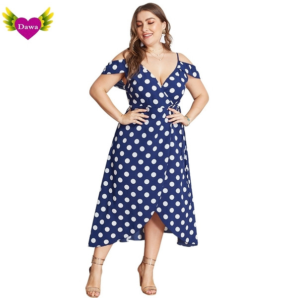 Stílusos női ruha vékony kék pántokkal